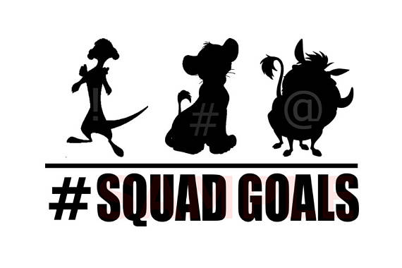 Download INSTANT DOWNLOAD-Disney Squad goal,Disney silhouette ...